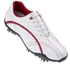 Footjoy FJ LoPro Collection dámské boty, bílá/červená