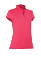Dámské tričko Callaway Ruffle Neck - růžové