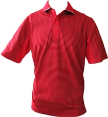 Callaway Short Sleeve Striped polo - červené