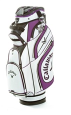 Callaway Euro Chev Luxury cart bag 2013, bílo/fialový