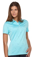 Dámské tričko Callaway Chev Jacquard, modré