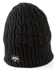 Callaway Beanie Cable Knit dámská zimní čepice, černá