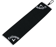 Callaway Micro-Fiber Tri-fold golfový ručník, černý