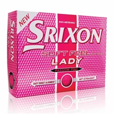 Srixon Soft Feel Lady golfové míčky 2013, růžové, 3 míčky