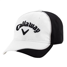 Golfová čepice Callaway Strike, bílá/černá