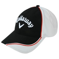 Golfová čepice Callaway Strike, černá/bílá