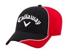 Golfová čepice Callaway Strike, černá/červená