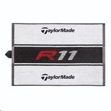 TaylorMade R11 Cart Towel, black, white, red