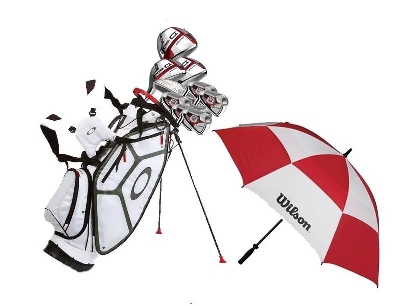 Wilson D200 pánský set, pravý, regular + putter, bag, deštník