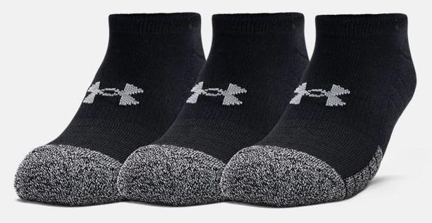 Under Armour HeatGear No Show unisex ponožky, 3páry, černé