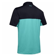 Under Armour Performance 2.0 Colourblock pánské polo, černé/radial turquoise