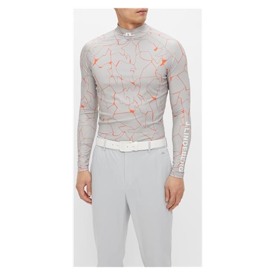 J.Lindeberg M Aello Soft pánský kompresní tričko, slit grey