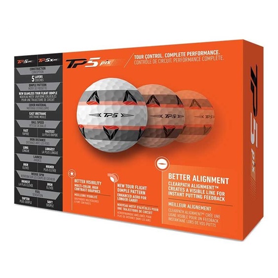 TaylorMade TP5 pix golfové míčky