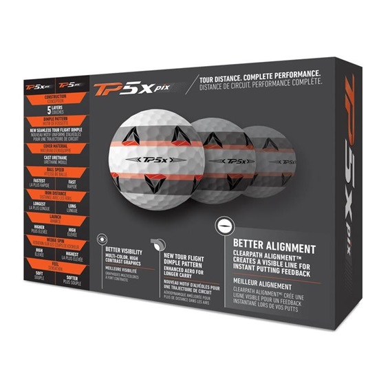 TaylorMade TP5x pix golfové míčky