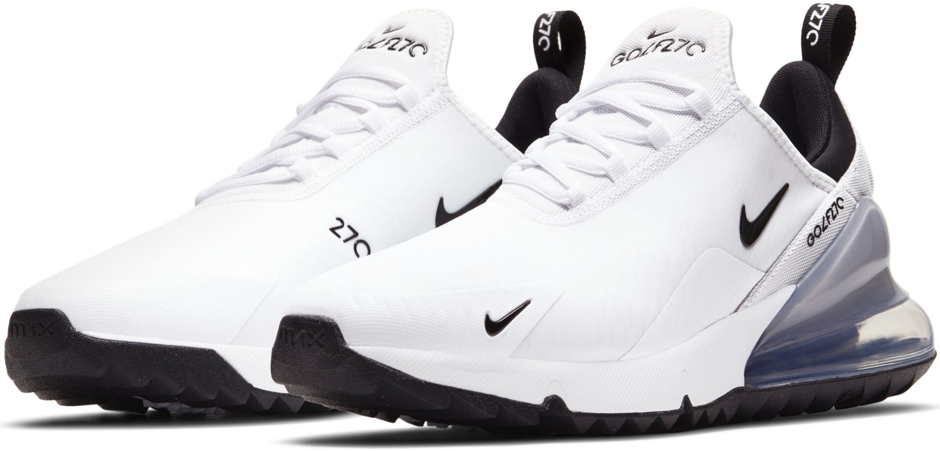 Nike Air Max 270 G unisex golfové boty, bílo/černé
