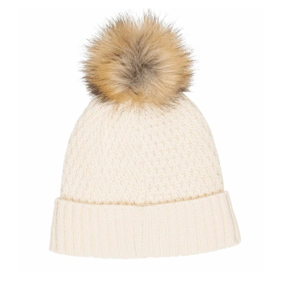 Callaway Pom Pom Beanie dámská zimní čepice, krémová