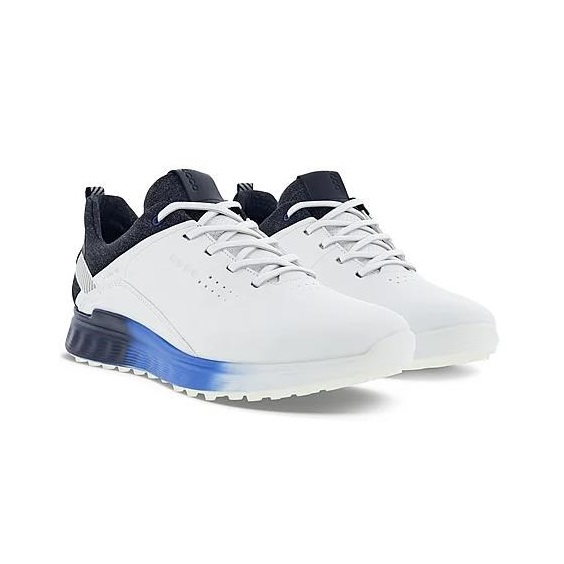 Ecco S-Three Goretex pánské golfové boty, bílé