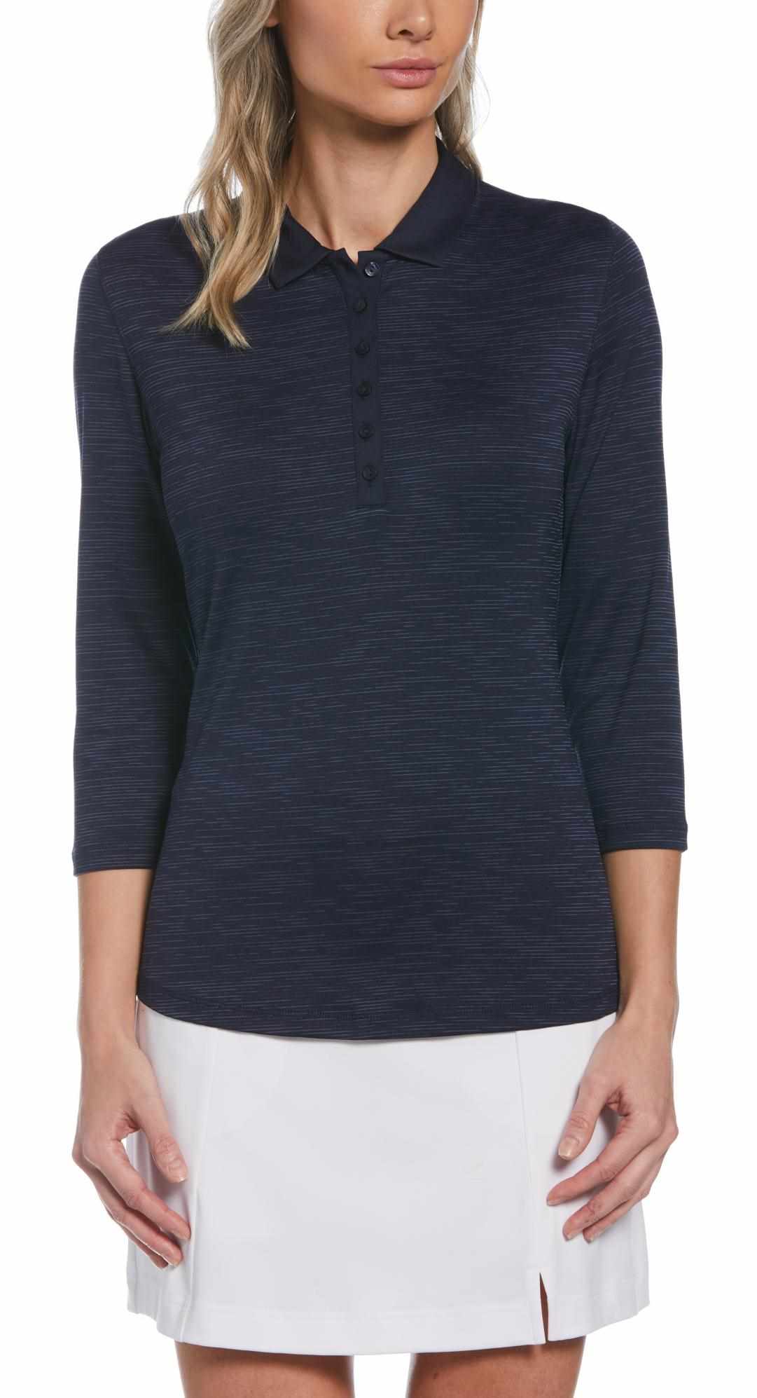 Callaway 3/4 Sleeve SwingTech Solid dámské polo, tmavě modré