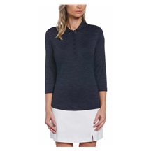 Callaway 3/4 Sleeve SwingTech Solid dámské polo, tmavě modré