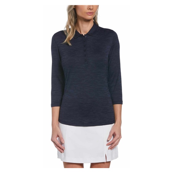 Callaway 3/4 Sleeve SwingTech Solid dámské polo, tmavě modré