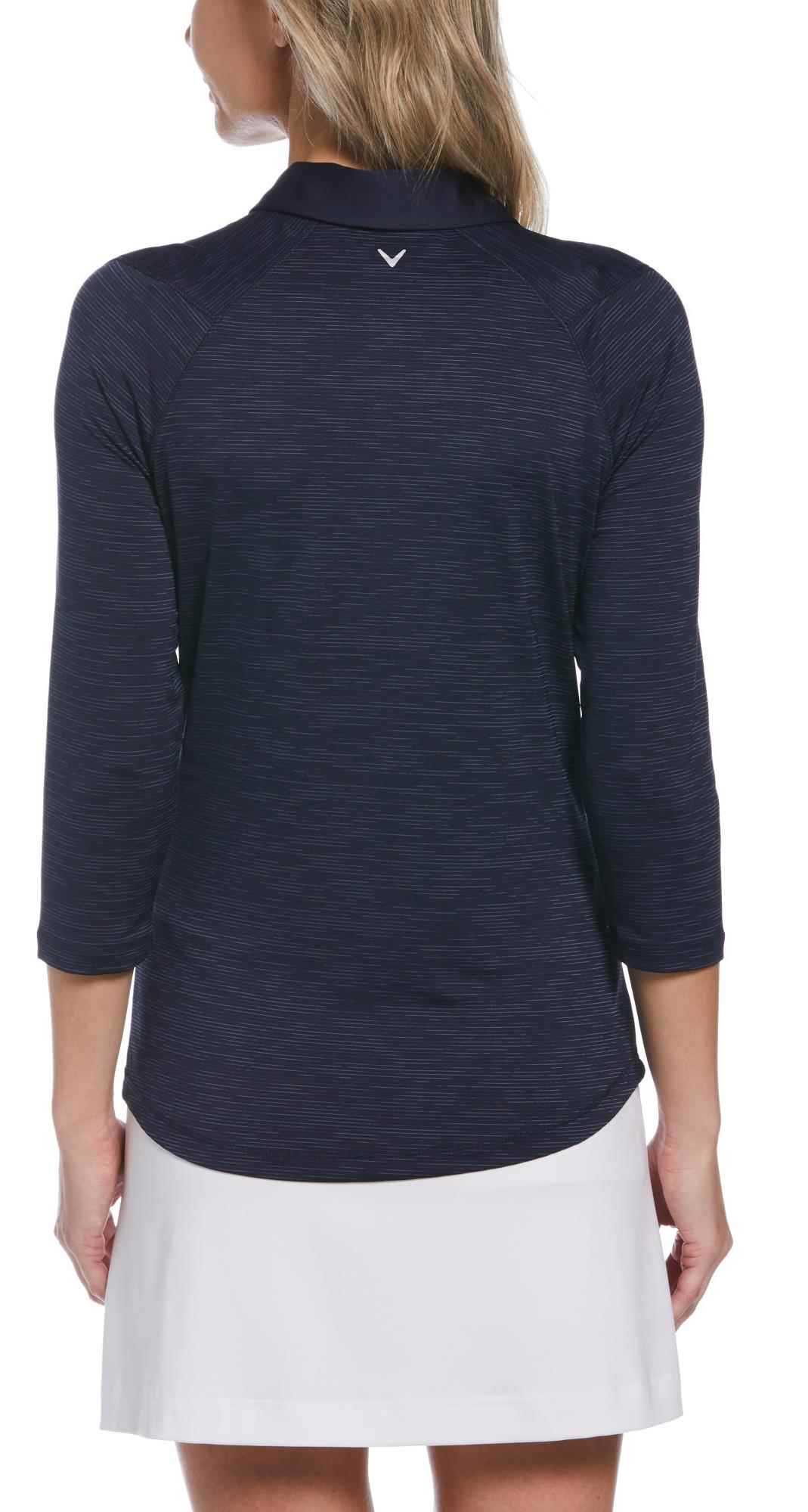 Callaway 3/4 Sleeve SwingTech Solid dámské polo, tmavě modré