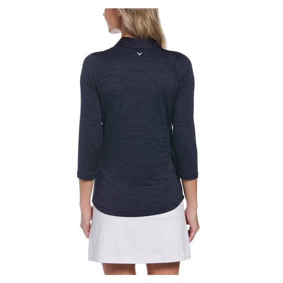 Callaway 3/4 Sleeve SwingTech Solid dámské polo, tmavě modré