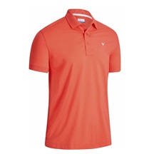 Callaway Solid Ribbed pánské polo, tangerine tango