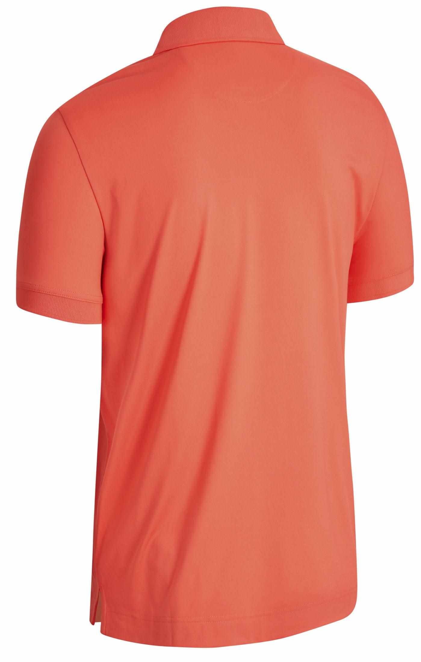 Callaway Solid Ribbed pánské polo, tangerine tango