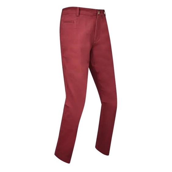 FootJoy Tapered Fit Chino pánské kalhoty, maroon