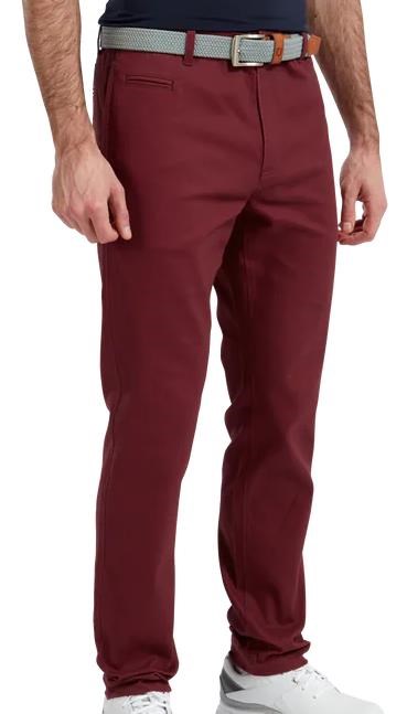 FootJoy Tapered Fit Chino pánské kalhoty, maroon