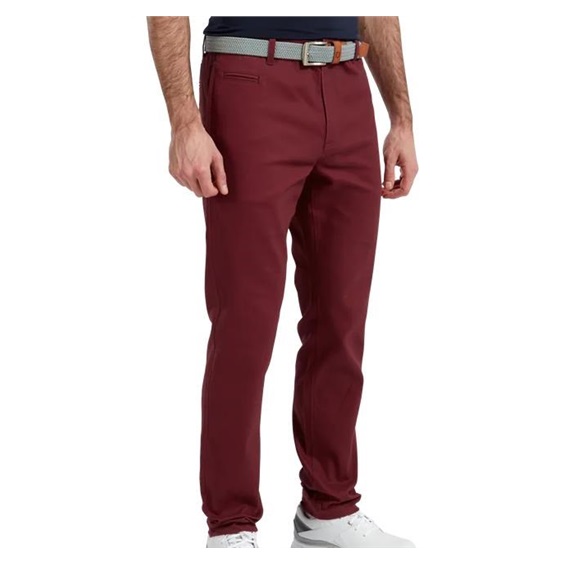 FootJoy Tapered Fit Chino pánské kalhoty, maroon