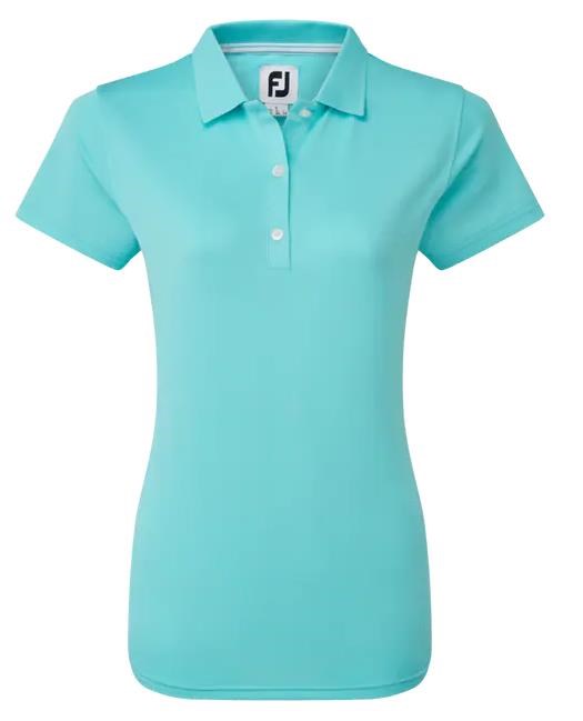 FootJoy Stretch Pique Solid dámské polo, aqua