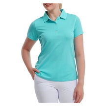 FootJoy Stretch Pique Solid dámské polo, aqua