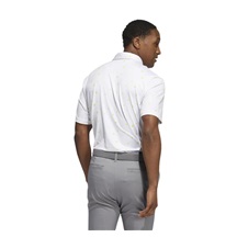 Adidas Ultimate 365 Allover Print pánské polo, bílé