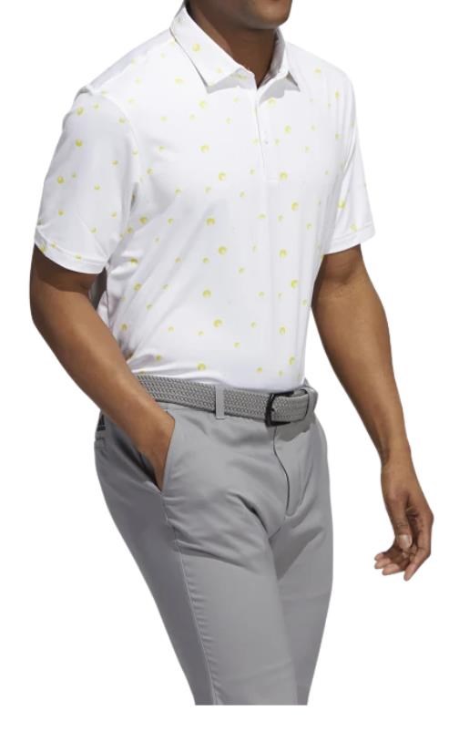 Adidas Ultimate 365 Allover Print pánské polo, bílé