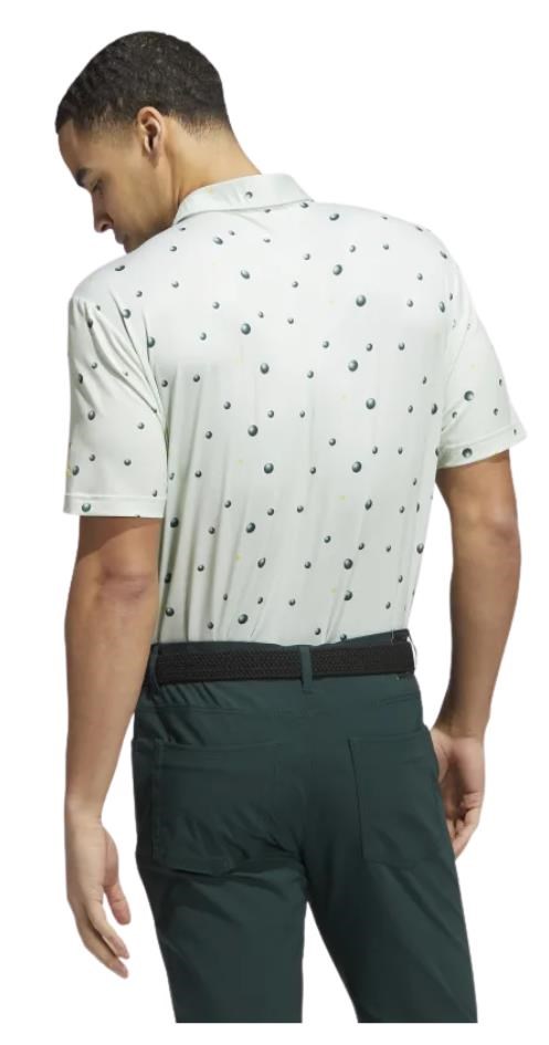 Adidas Ultimate 365 Allover Print pánské polo, zeleno/žluté