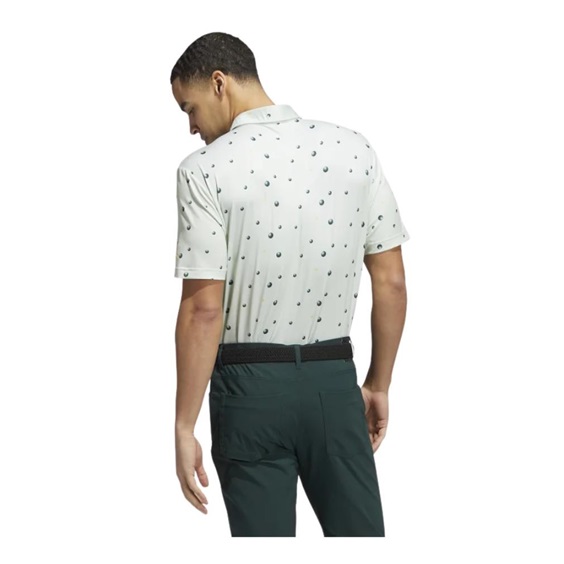 Adidas Ultimate 365 Allover Print pánské polo, zeleno/žluté