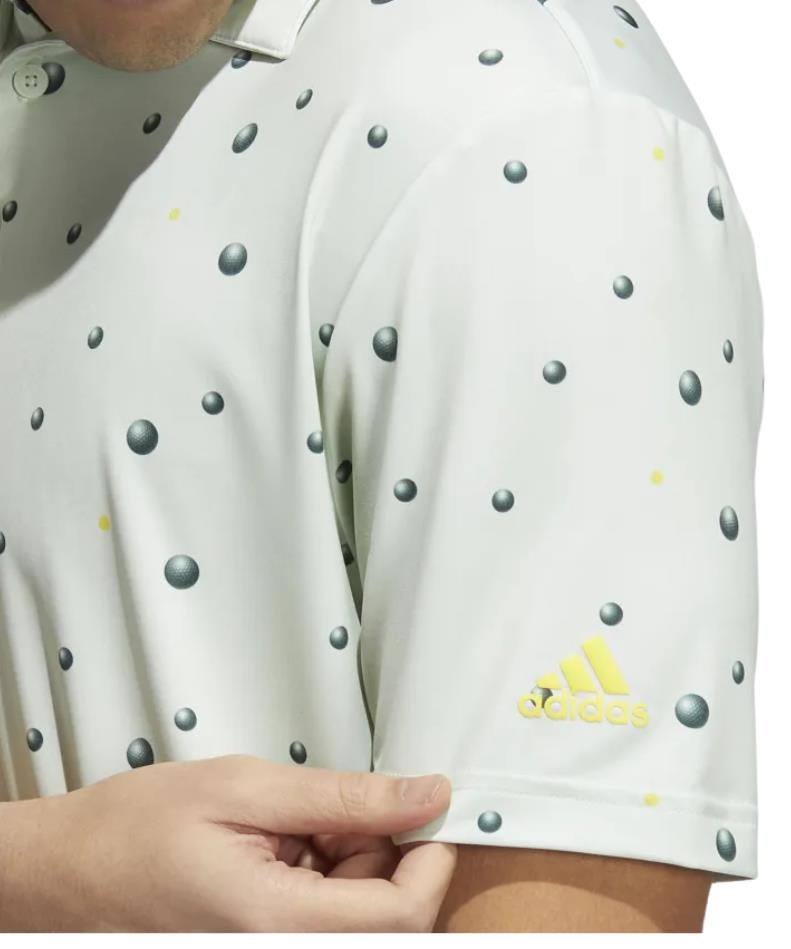 Adidas Ultimate 365 Allover Print pánské polo, zeleno/žluté