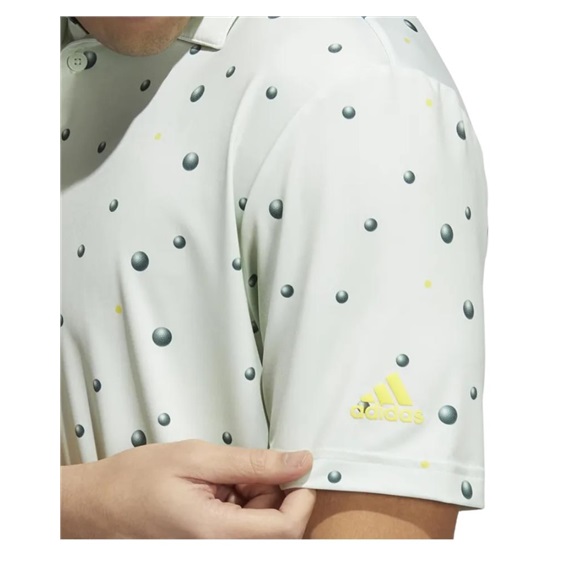 Adidas Ultimate 365 Allover Print pánské polo, zeleno/žluté