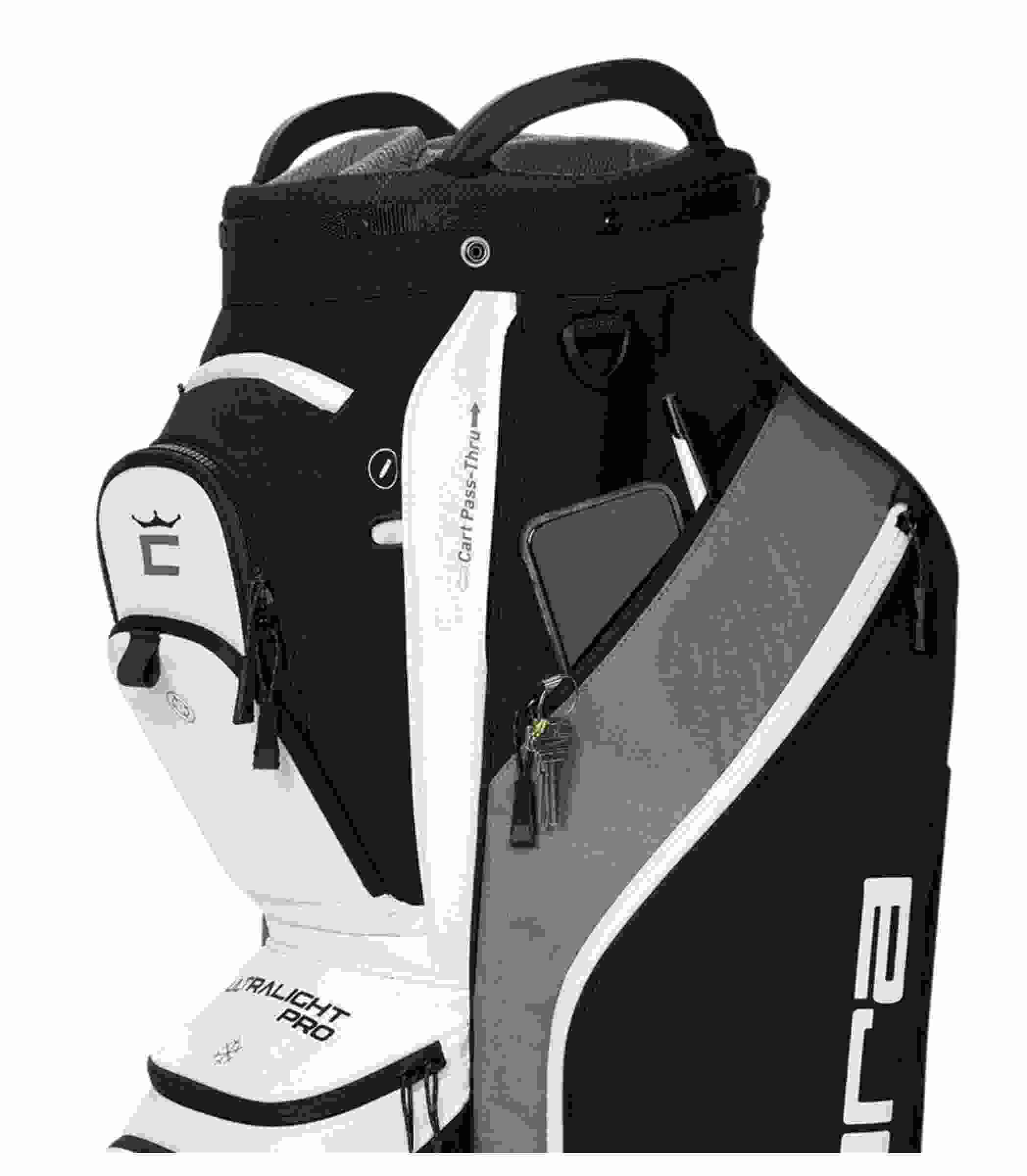 Cobra Ultralight Pro cart bag, černo/bílý