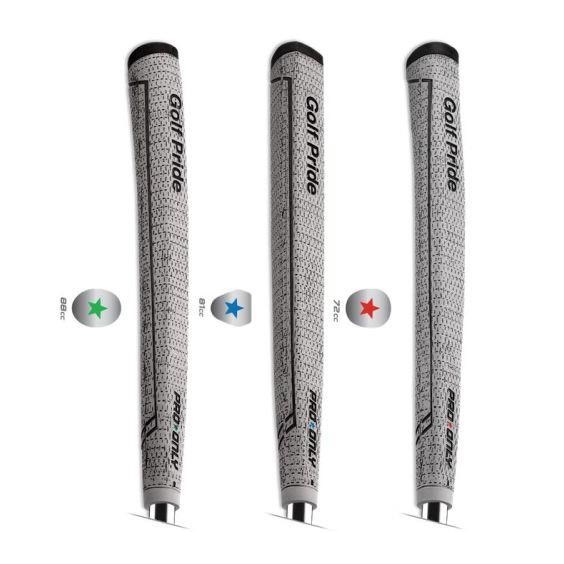 Golf Pride Pro Only Cord Red Star 72cc putter grip, šedý