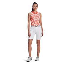 Under Armour Zinger Rise Slvls Polo dámské polo bez rukávů, oranžové