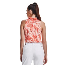 Under Armour Zinger Rise Slvls Polo dámské polo bez rukávů, oranžové