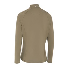 Callaway Thermal Fleece Back Jersey dámské polo s dlouhým rukávem, industrial green