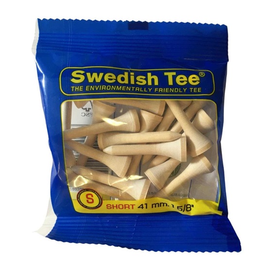 Swedish Tee Short dřevěná týčka, 41mm, 18ks