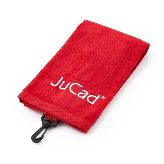 JuCad TriFold golfový ručník, červený