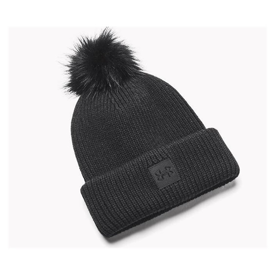 Under Armour Halftime Ribbed Pom dámská zimní čepice, černá