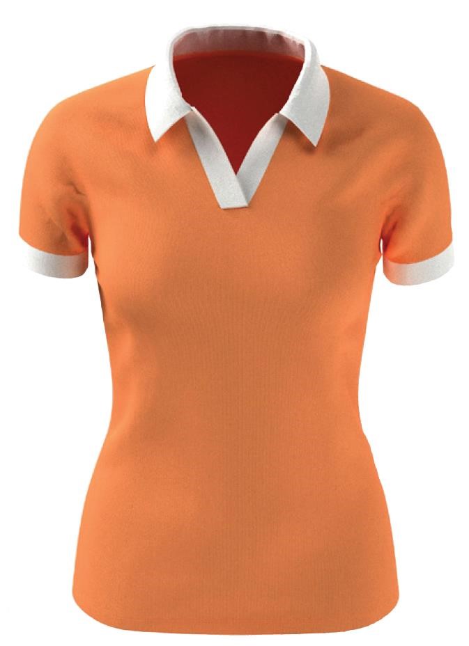 Callaway Short Sleeve Colorblock dámské polo, nectarine