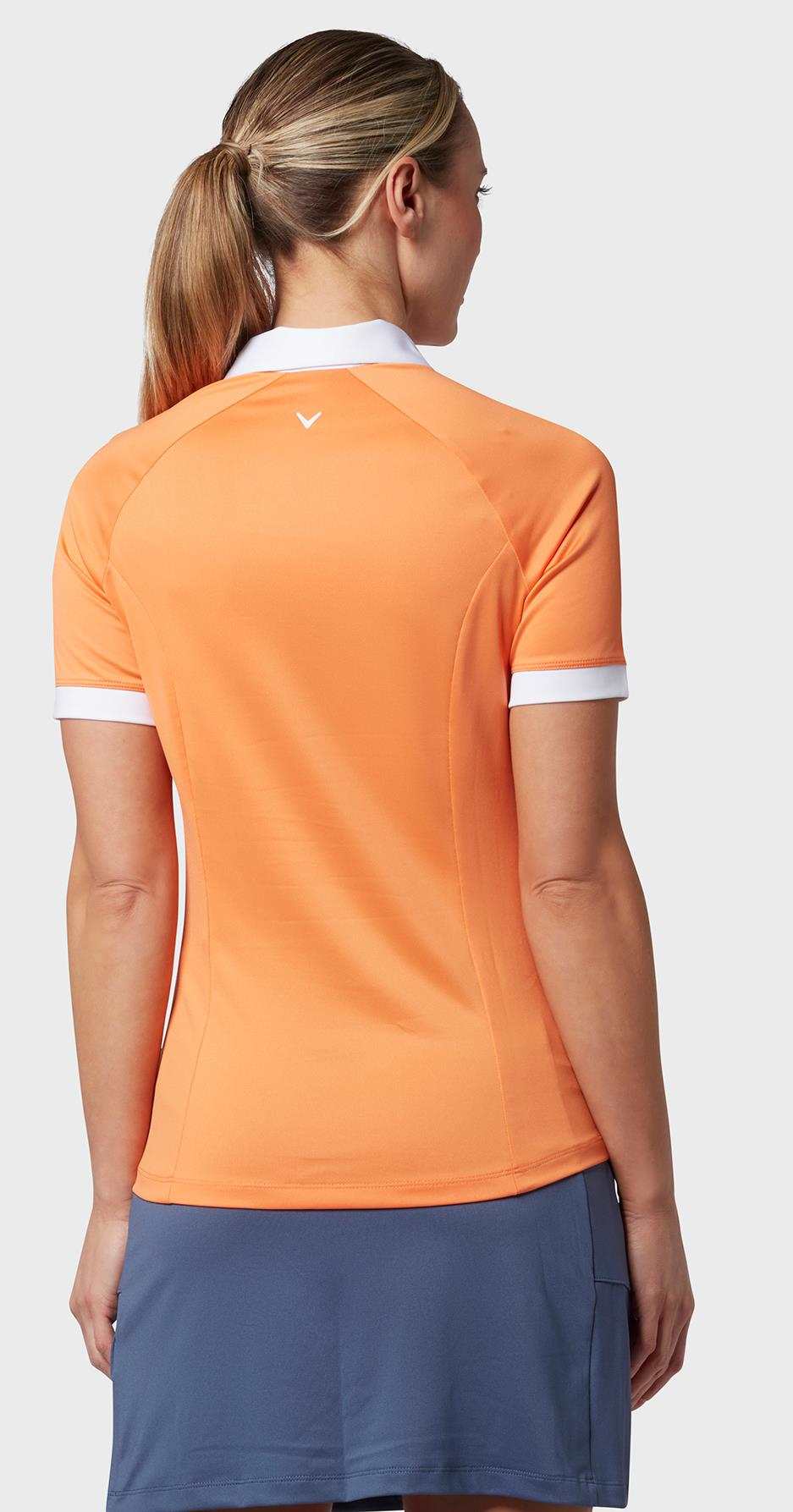 Callaway Short Sleeve Colorblock dámské polo, nectarine