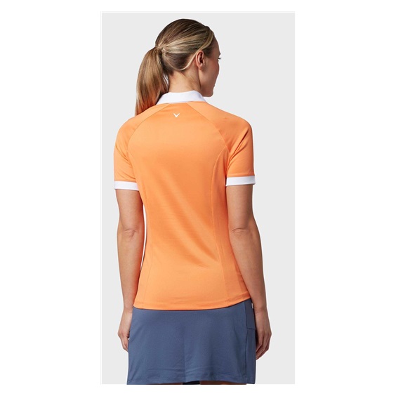 Callaway Short Sleeve Colorblock dámské polo, nectarine